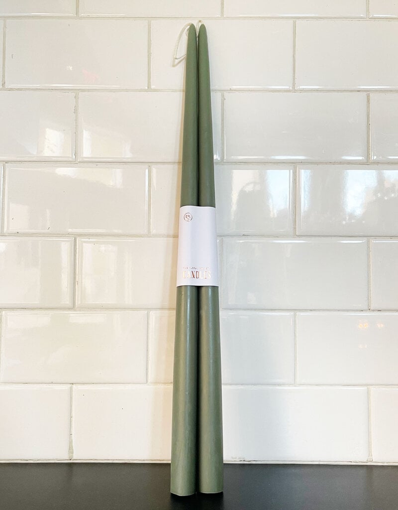 The Floral Society The Floral Society Taper Candle - Moss