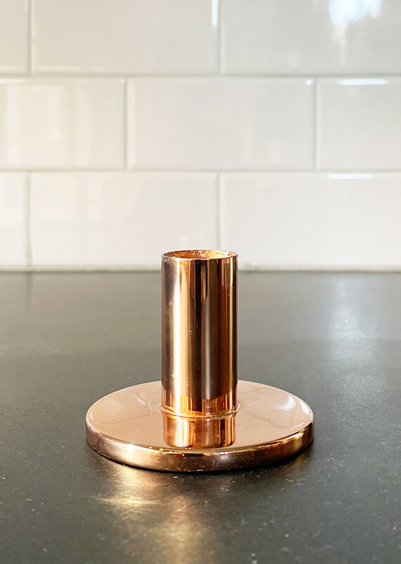 The Floral Society Copper Taper Holder - Medium