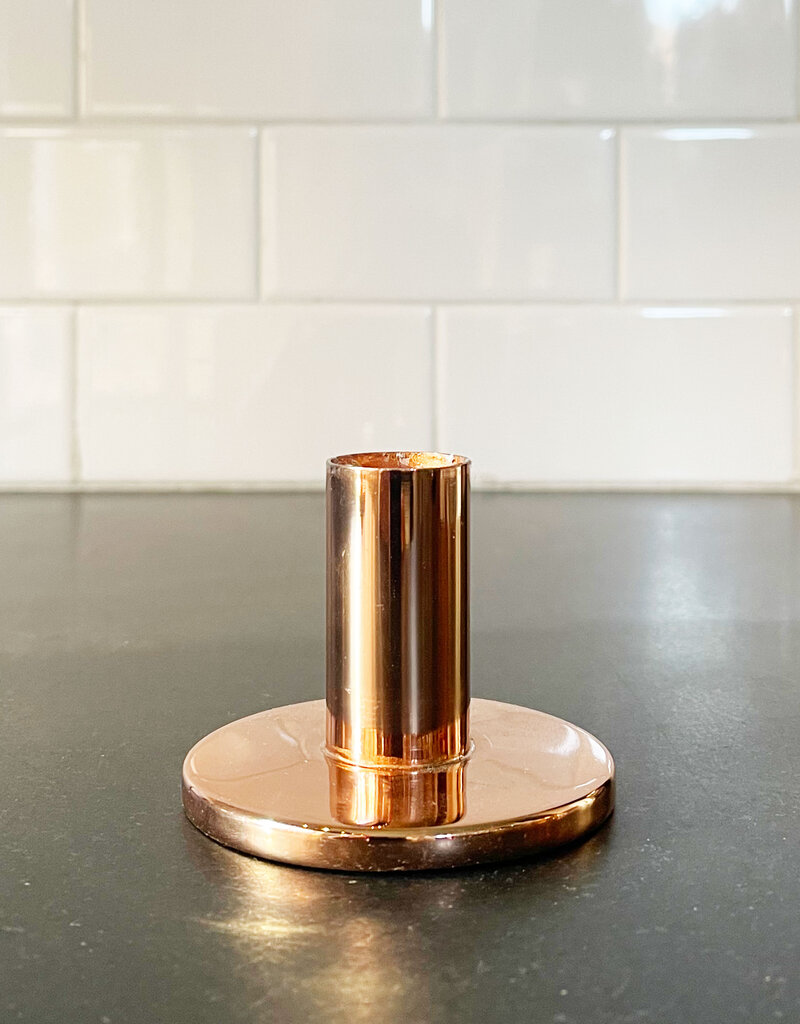 The Floral Society Copper Taper Holder - Medium