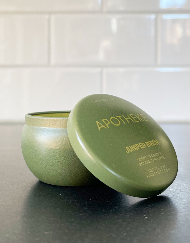 Apotheke Juniper Birch Mini Tin Candle 2 oz
