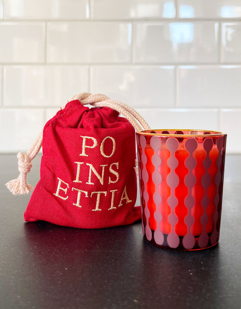 Rewined Rewined Poinsettia Holiday Candle