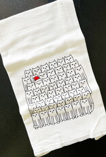 Counter Couture Santa Cats Kitchen Towel