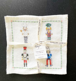 Darlng Lemon Darling Lemon Nutcrackers Cocktail Napkin Set