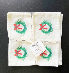 Darlng Lemon Darling Lemon Wreath Cocktail Napkin Set
