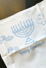 Girls Can Tell Hanukkah Tea Towel
