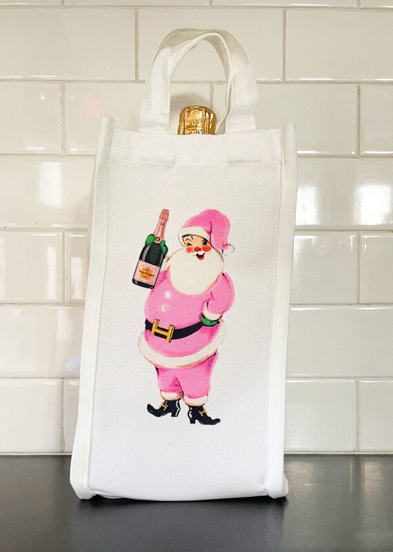 Champagne Santa Wine Bag