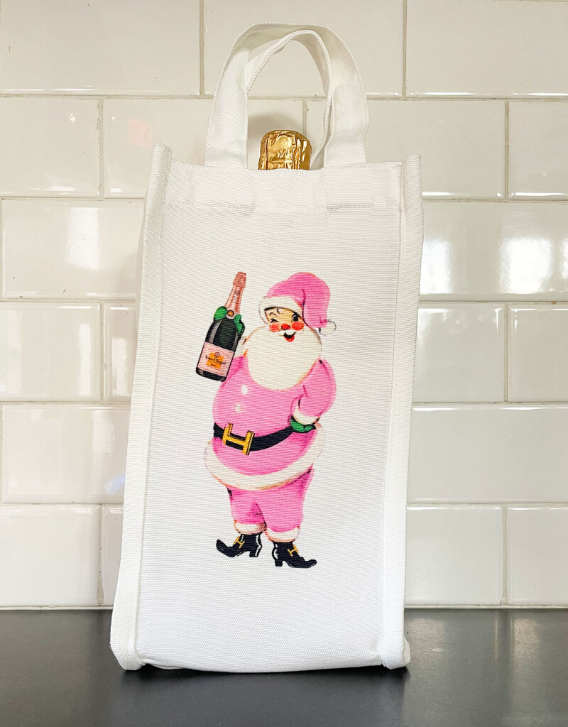 Champagne Santa Wine Bag