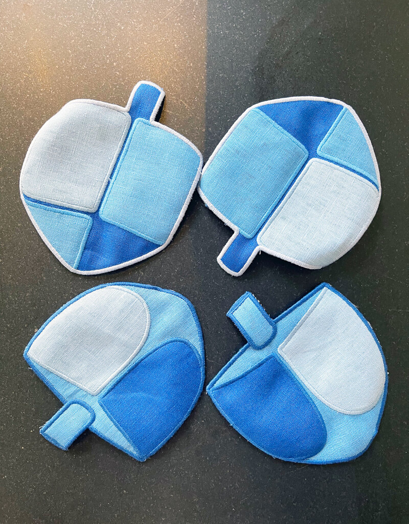 Piecework Puzzles Piecework Puzzles Dreidel Cocktail Napkins