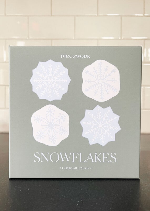 Piecework Puzzles Piecework Puzzles Snowflakes Cocktail Napkins
