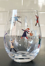 Abbott Abbott Skaters Stemless Wine Glass