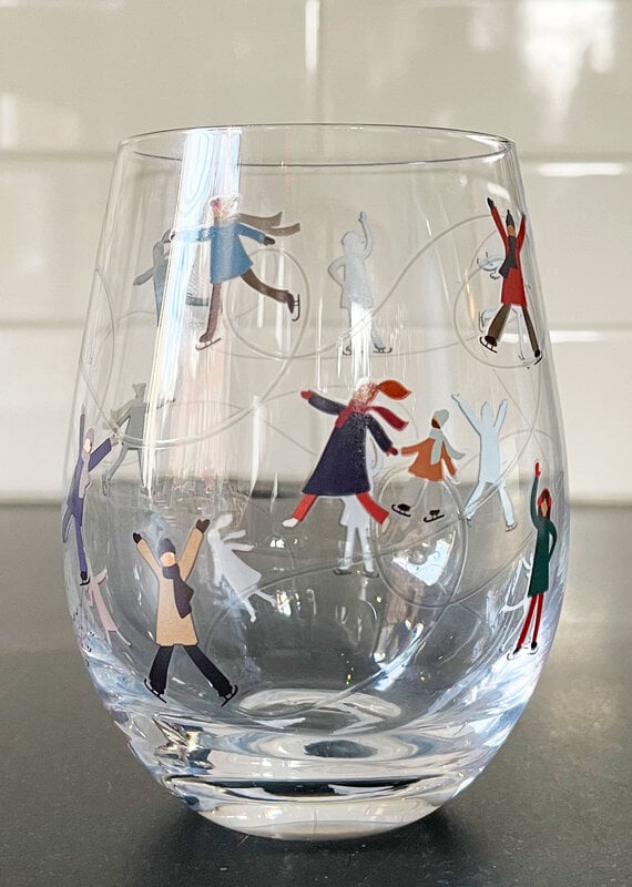 Abbott Abbott Skaters Stemless Wine Glass