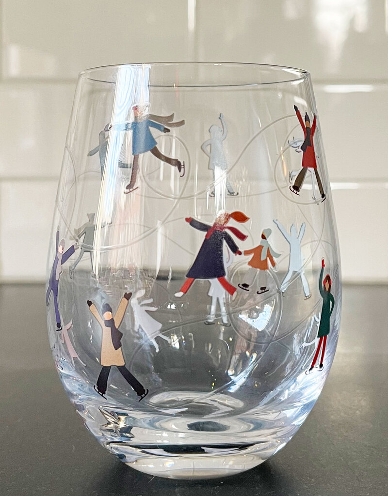 Abbott Abbott Skaters Stemless Wine Glass