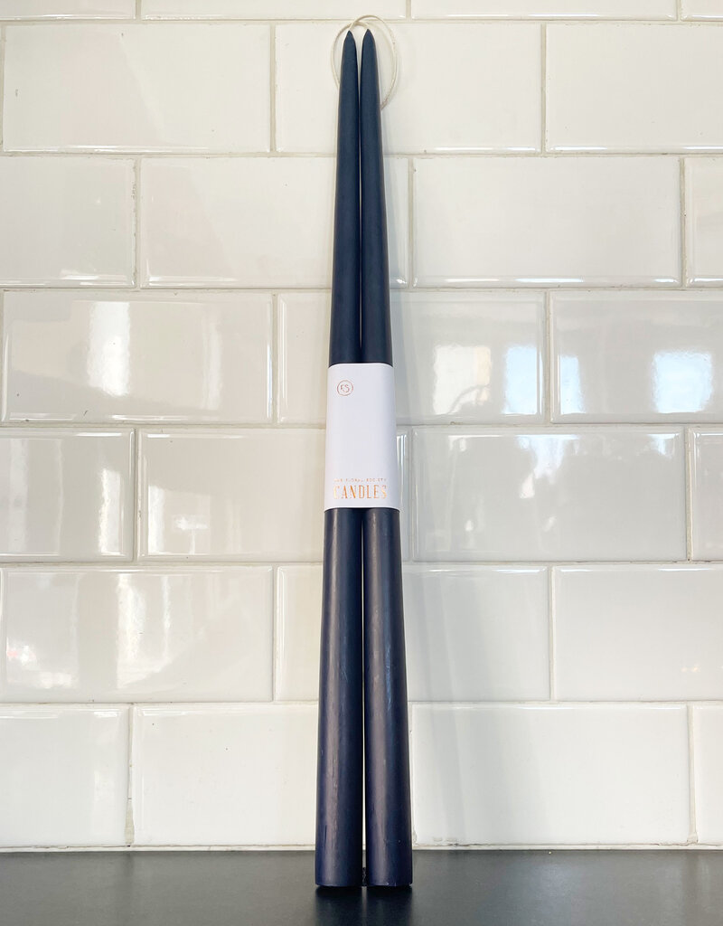 The Floral Society The Floral Society Taper Candle - Midnight