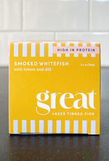 Great Lakes Tinned Fish Great Lakes Tinned Fish Smoked Whitefish With Lemon & Dill