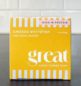 Great Lakes Tinned Fish Great Lakes Tinned Fish Smoked Whitefish With Lemon & Dill