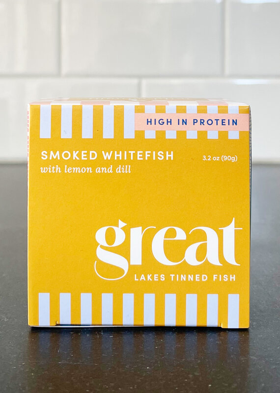 Great Lakes Tinned Fish Great Lakes Tinned Fish Smoked Whitefish With Lemon & Dill