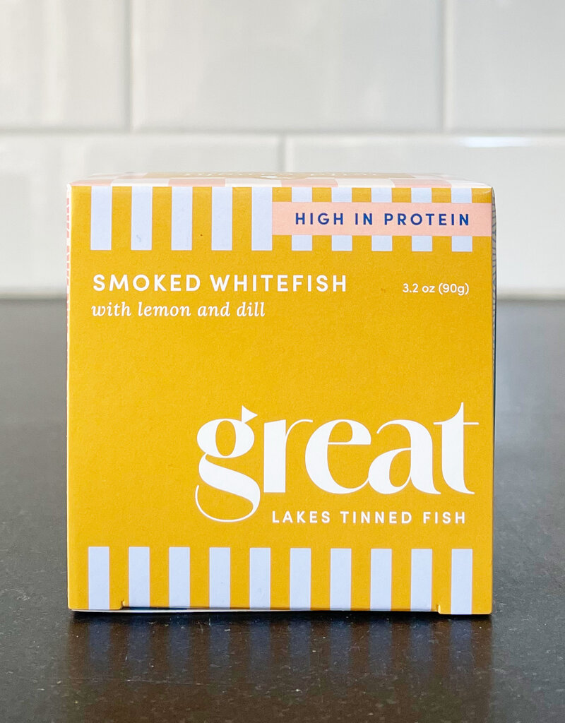 Great Lakes Tinned Fish Great Lakes Tinned Fish Smoked Whitefish With Lemon & Dill
