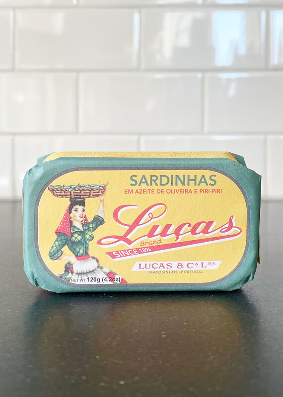 Portugalia Imports Luças Sardines Olive Oil and Piri Piri