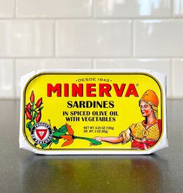 International Loft Minerva Sardines in Spiced Olive Oil with Pickles