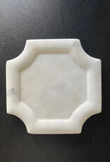 White Marble Framed Bottle Coaster
