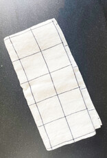 Mama & Tochter Mama & Tochter French Linen Tea Towel - Black Grid