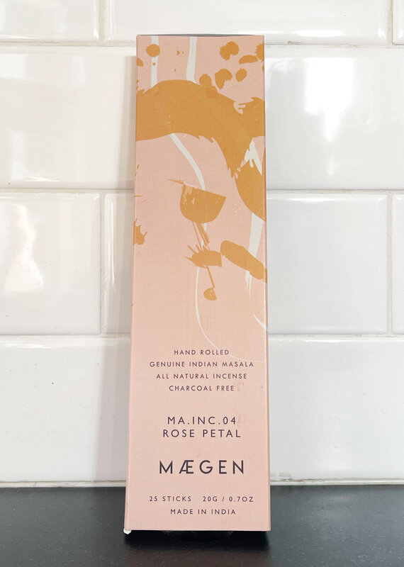 Mægen Maegan Genuine Indian Masala Incense Sticks - Rose Petal