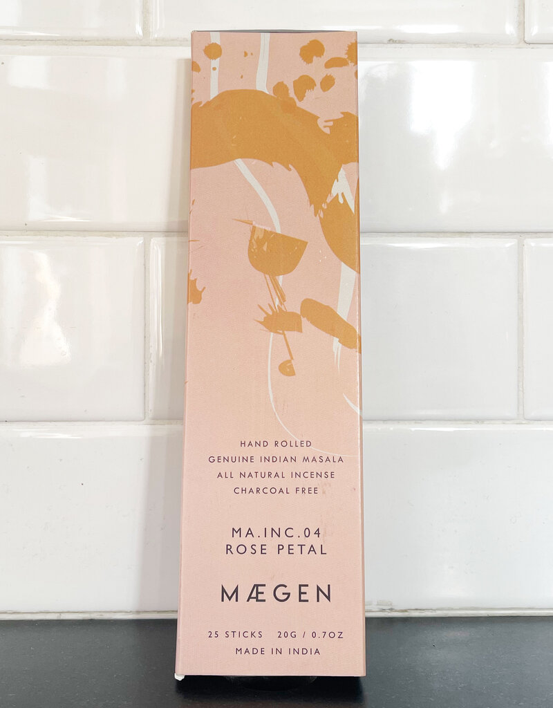 Mægen Maegan Genuine Indian Masala Incense Sticks - Rose Petal