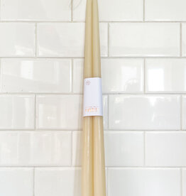 The Floral Society The Floral Society 18" Taper Candle - Parchment