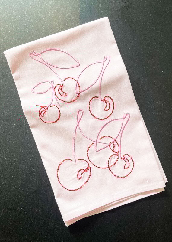 Lynen Thank You Cherry Much Tea Towel