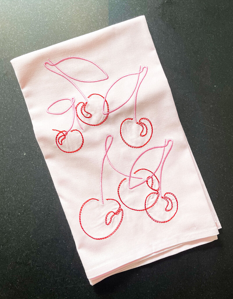 Lynen Thank You Cherry Much Tea Towel