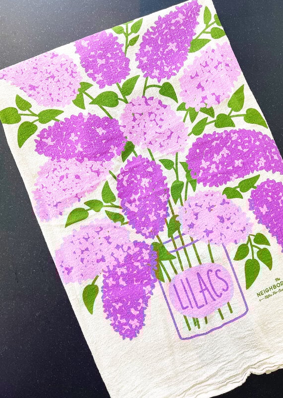 The Neighborhoods Lilacs Tea Towel