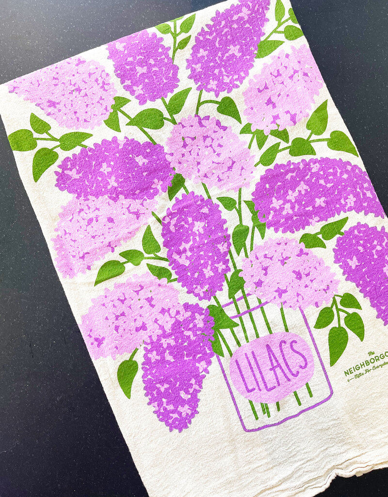 The Neighborhoods Lilacs Tea Towel