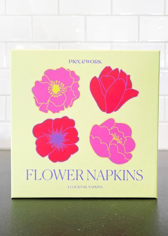 Piecework Puzzles Piecework Puzzles Flower Cocktail Napkins