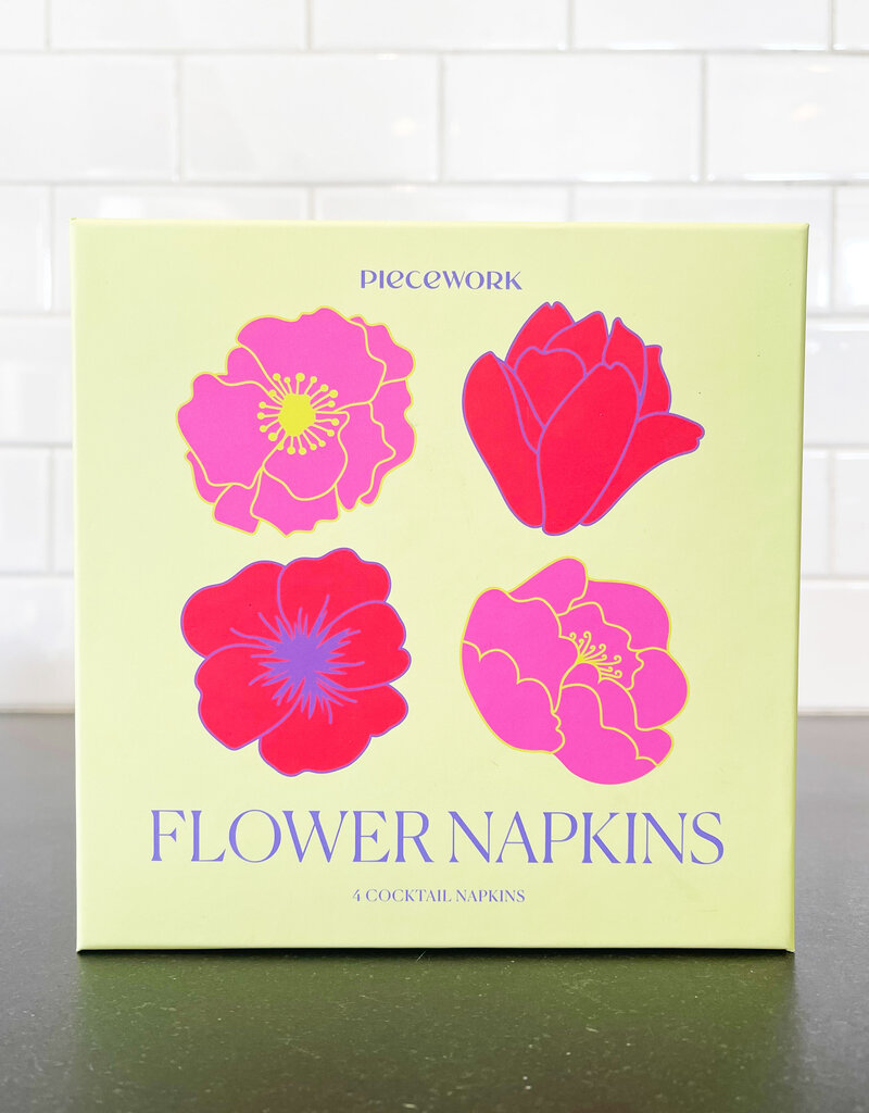 Piecework Puzzles Piecework Puzzles Flower Cocktail Napkins