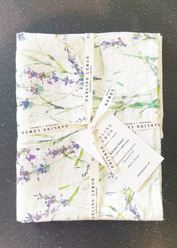 Darlng Lemon Darling Lemon Lavender Kitchen Towel