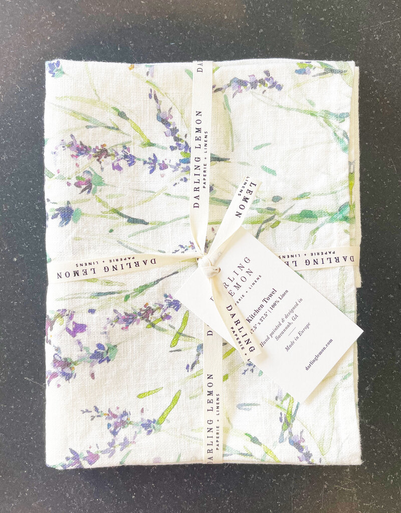 Darlng Lemon Darling Lemon Lavender Kitchen Towel