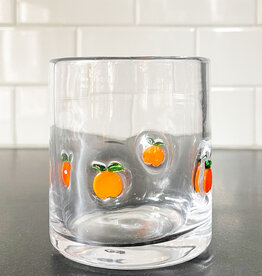 tag Peach Double Old Fashioned Glass