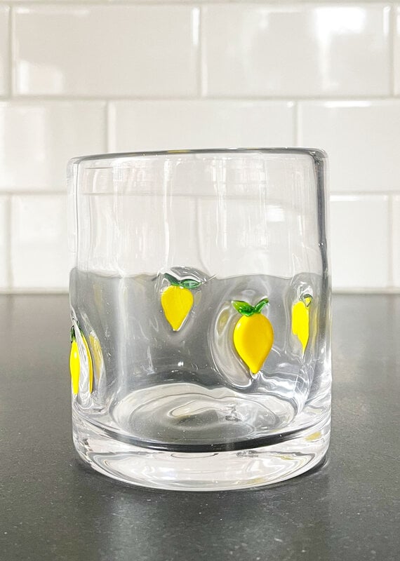 tag Lemon Double Old Fashioned Glass