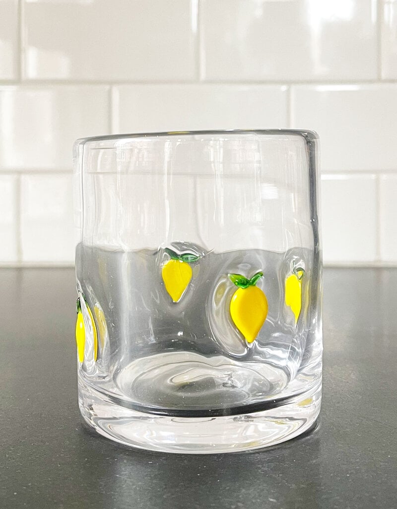 tag Lemon Double Old Fashioned Glass