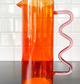 Core Home Red Squiggle Pitcher