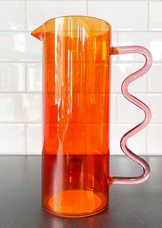 Core Home Red Squiggle Pitcher