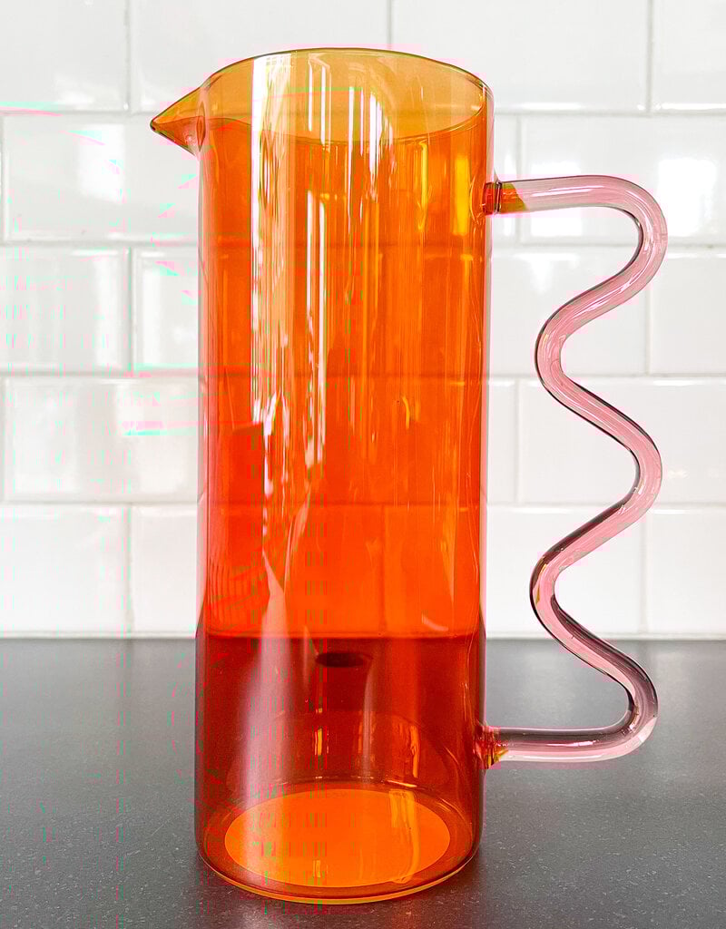 Core Home Red Squiggle Pitcher