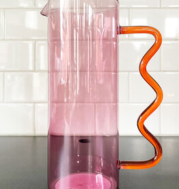 Core Home Pink Squiggle Pitcher