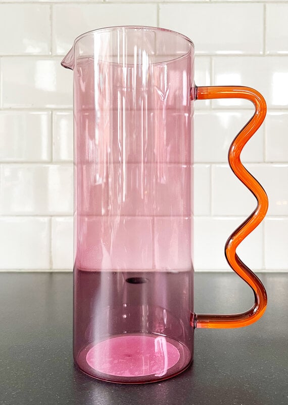Core Home Pink Squiggle Pitcher