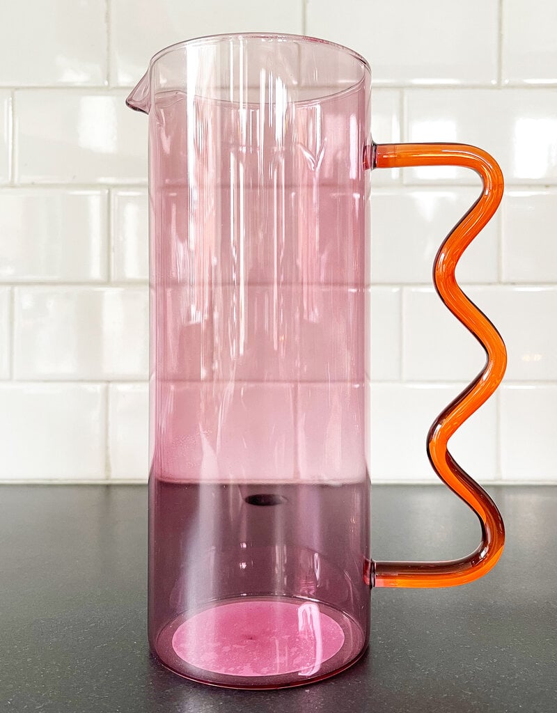 Core Home Pink Squiggle Pitcher