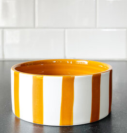 Here's How Here's How Izzy Wine Coaster - Yellow Stripe