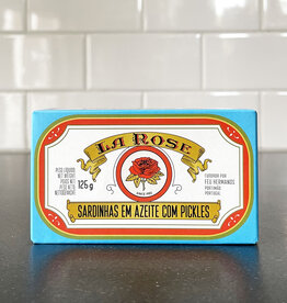 Portugalia Imports La Rose  Sardines in Olive Oil with Pickles