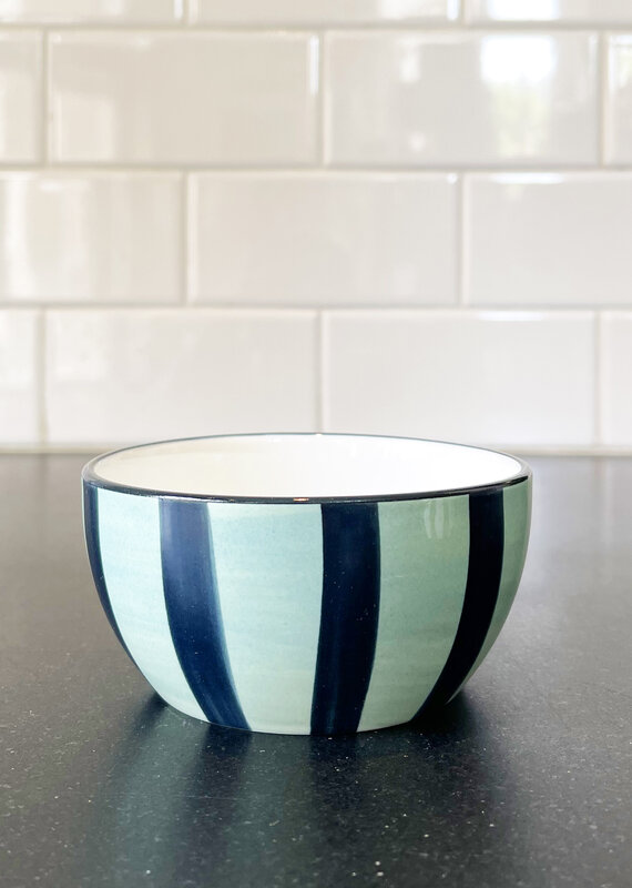 Here's How Ceramic Striped Dipping Bowl
