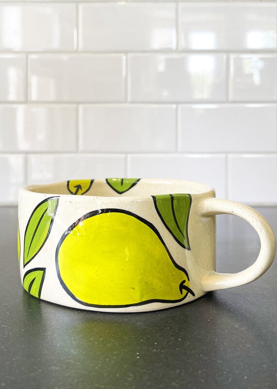 Co. House Designs Glazed Gazpacho Mug - Pear