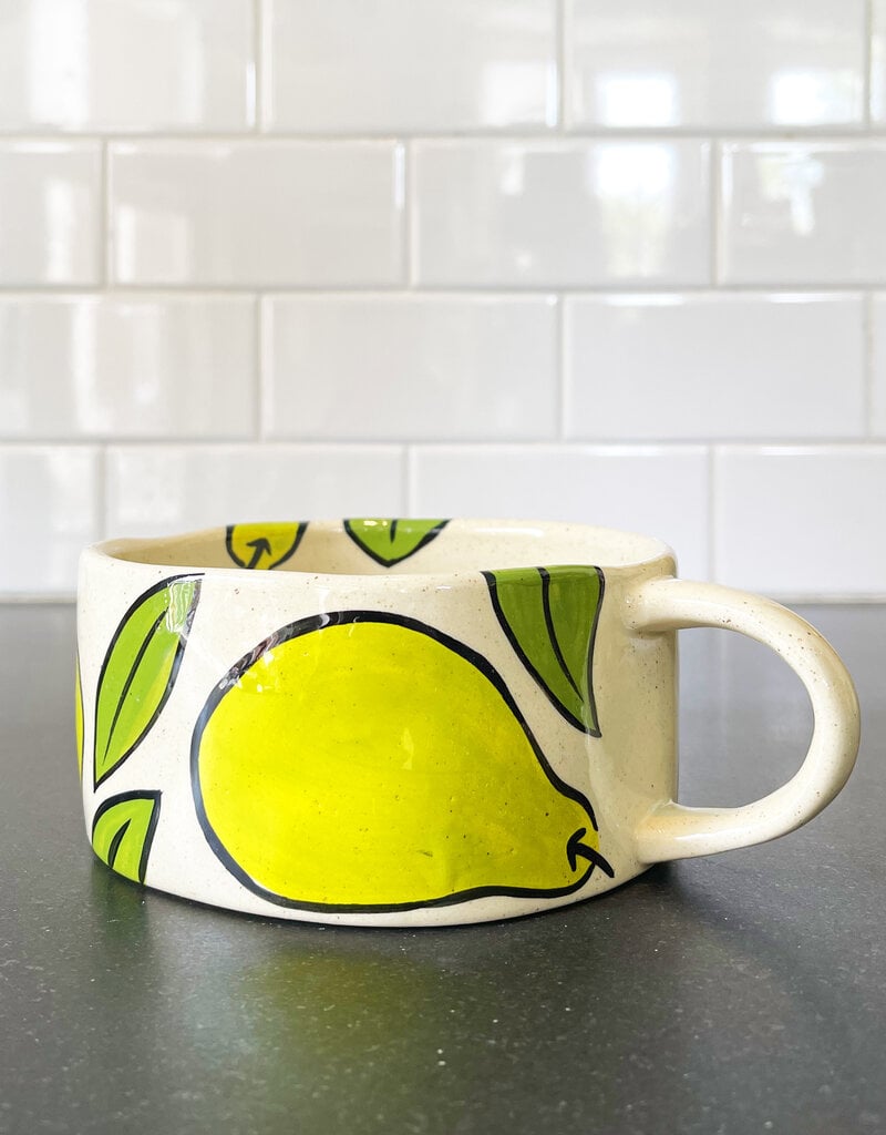 Co. House Designs Glazed Gazpacho Mugl - Pear
